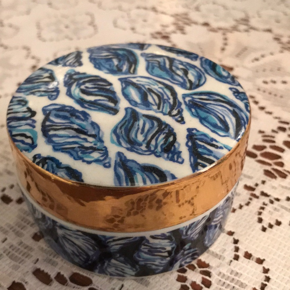 Lilly Pulitzer Ring Dish w/ Lid (Drop In Print)